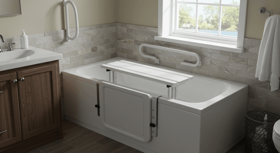 Transfer Bench for Bath Kingston Complete Bathroom Safety | BERG Access ...